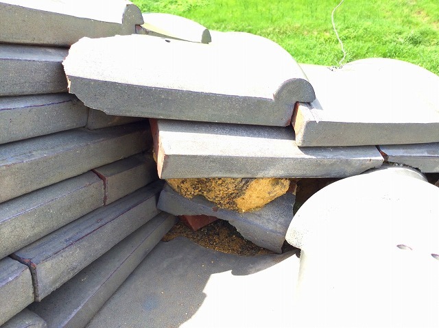 明石市の劣化した漆喰